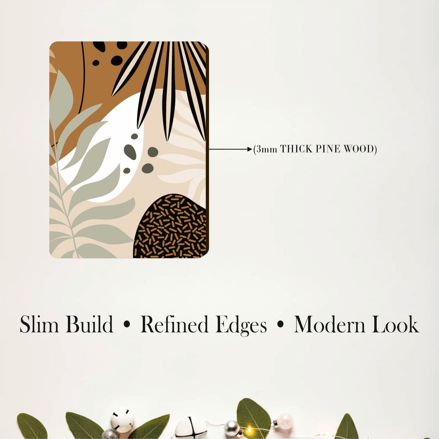Neutral Tropical Abstract Wall Decor