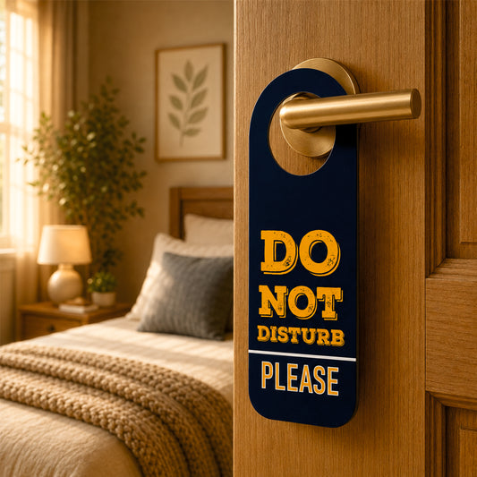 Do Not Disturb Please Wooden Door Hanger Sign Board