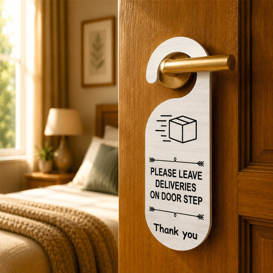 Bruh First Knock Wooden Door Hanger Sign Board