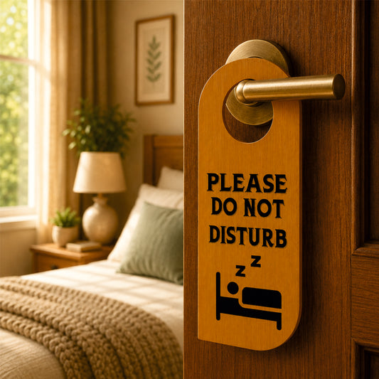 Room Service Please Wooden Door Hanger Sign Board