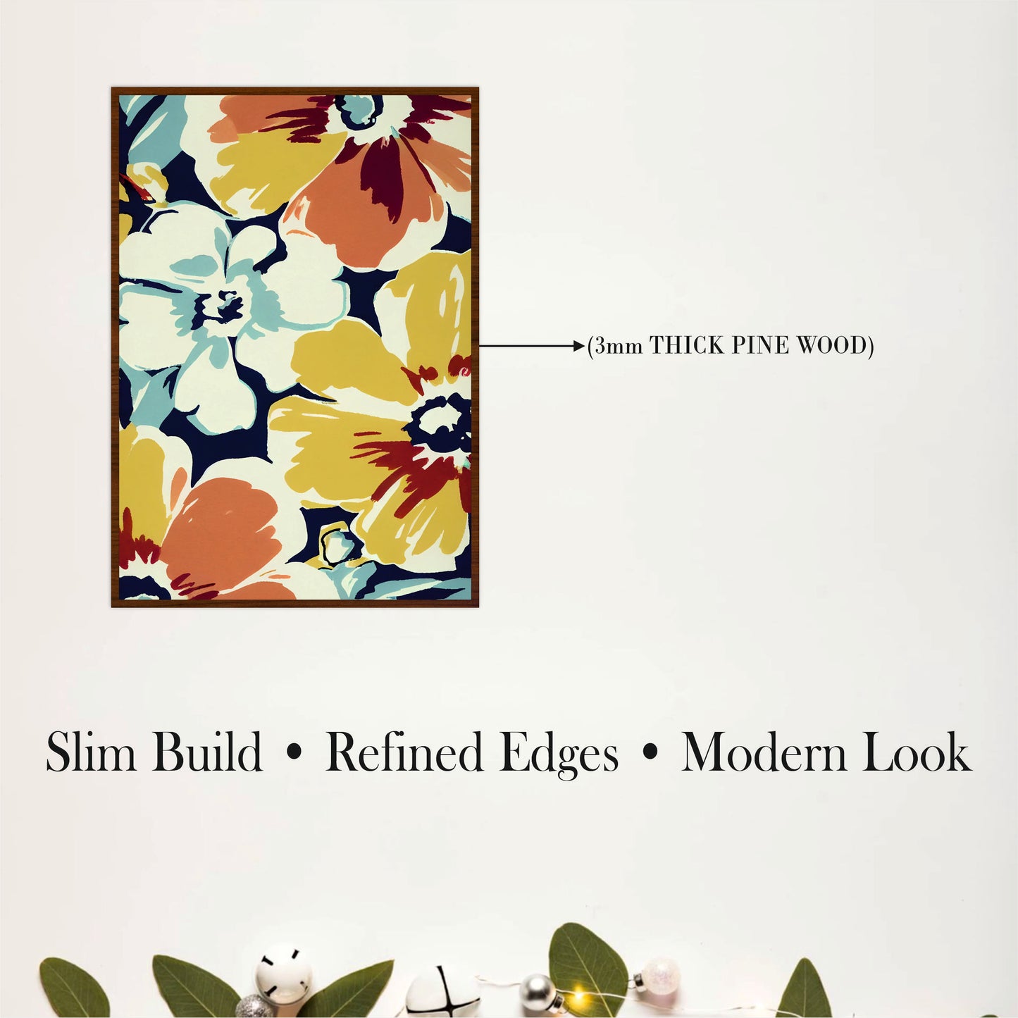 Vintage Wildflower Wooden Wall Art Set