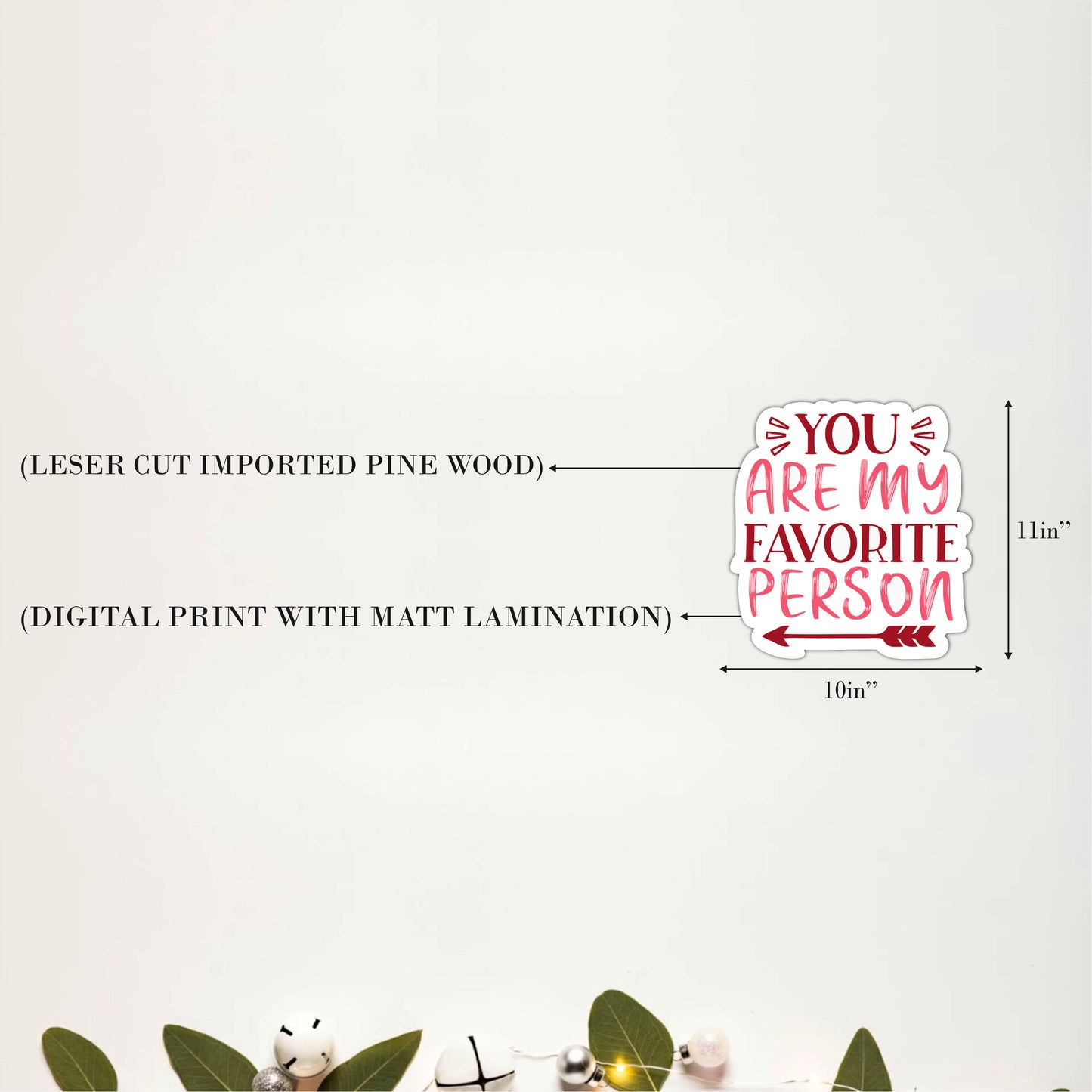 You Are My Favorite Person Romantic Wooden Wall Art