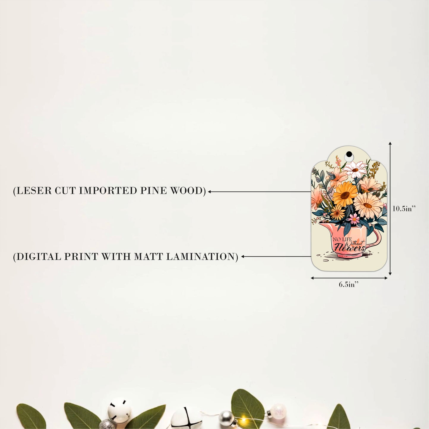 Bloom Where You Are Planted Floral Wooden Wall Art