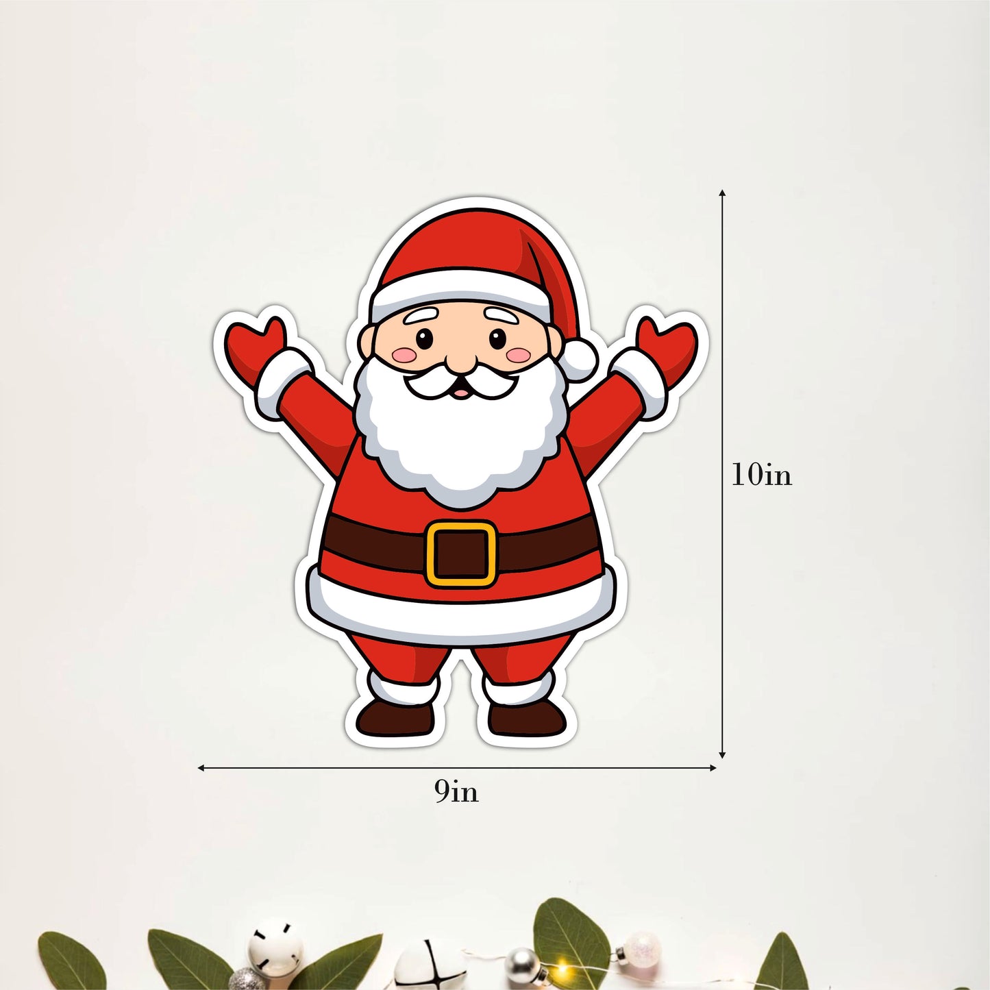 Cute Santa Claus Christmas Wooden Wall Art
