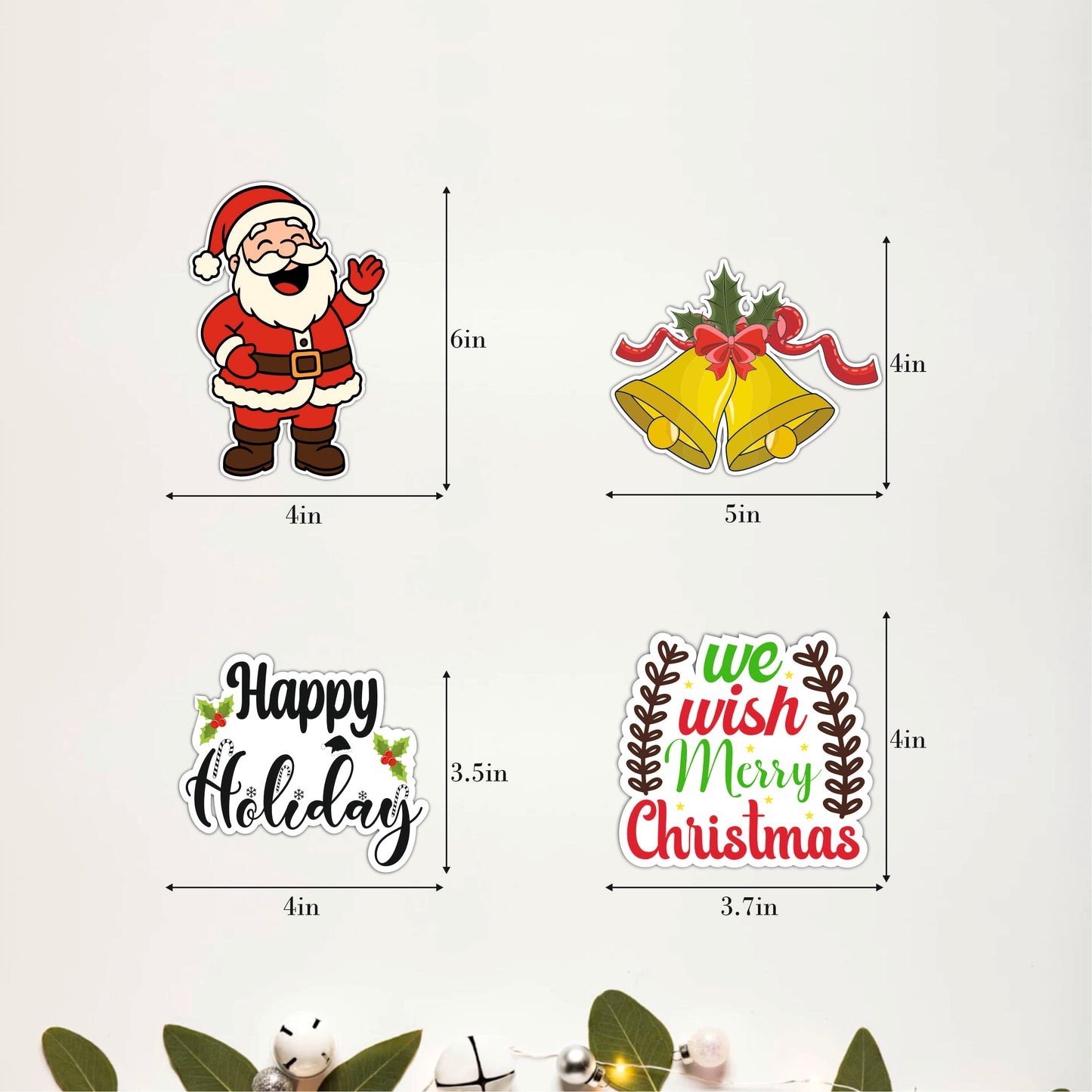 We Wish You a Merry Christmas Typography Wooden Wall Art