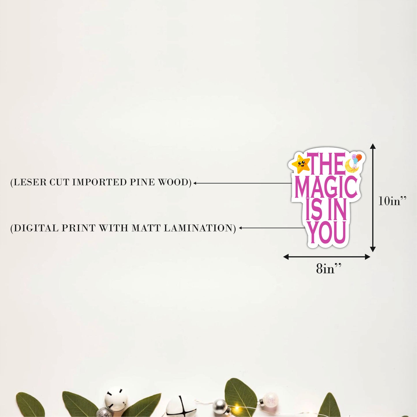 The Magic Is in You Inspirational Wooden Wall Art