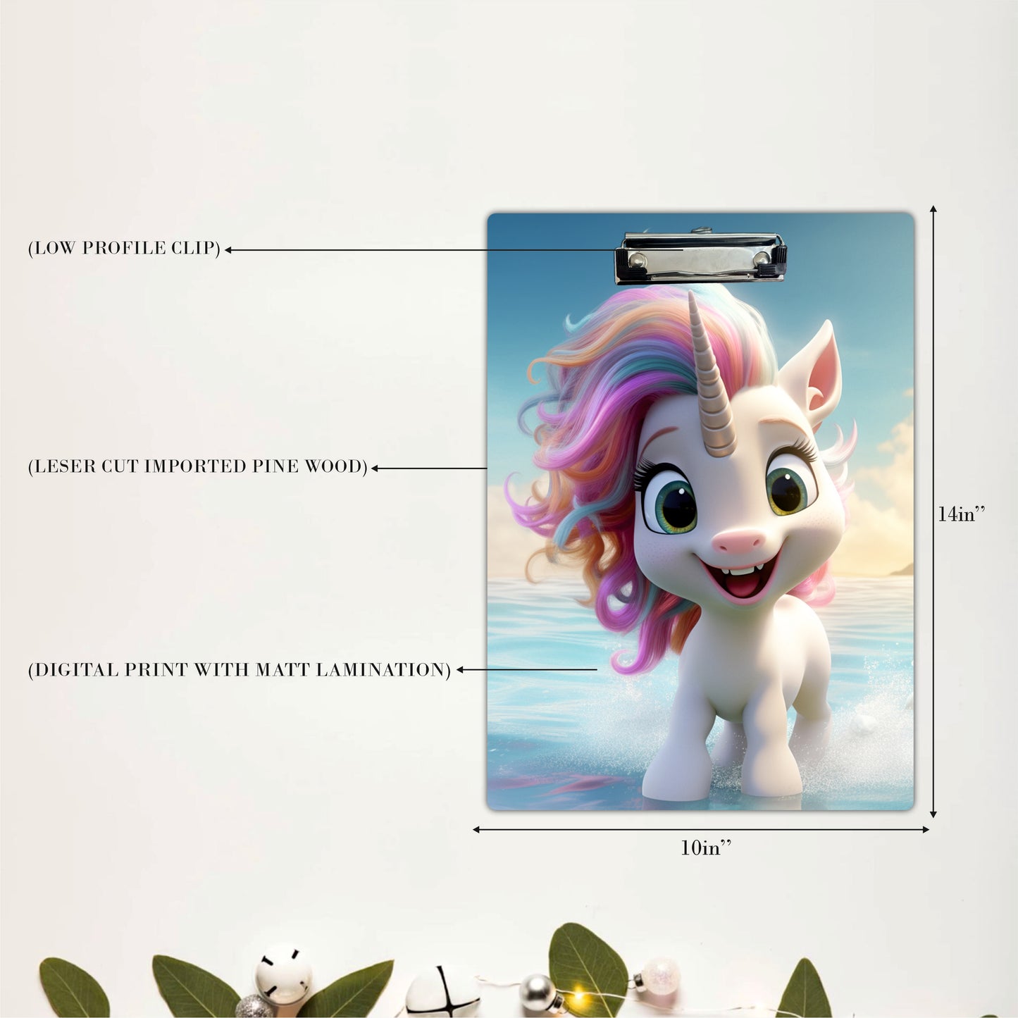 Cute Fantasy Character Illustration Clipboard