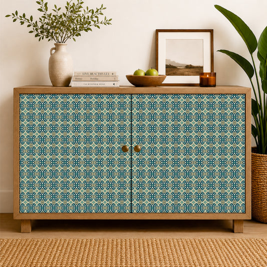 Vintage Victorian Floral Tile Sticker