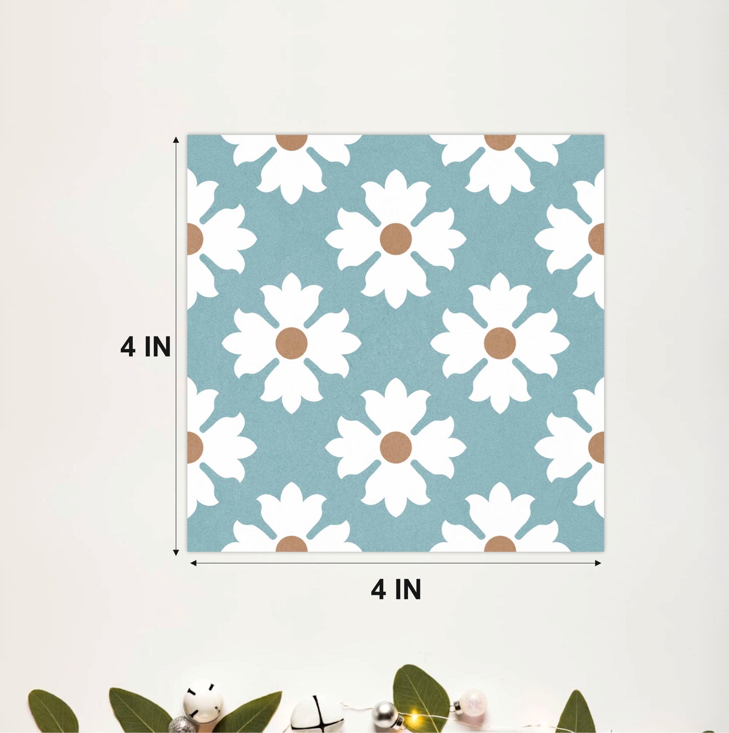 Sky Blue Daisy Tile Sticker