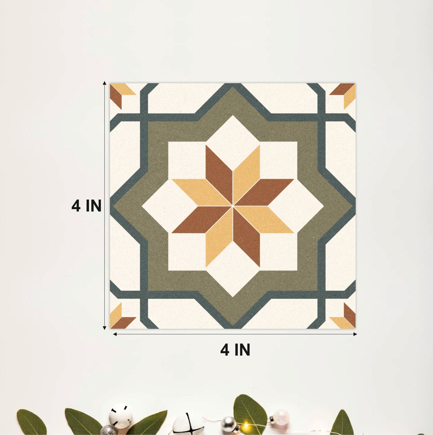 Mediterranean Star Mosaic Tile Sticker
