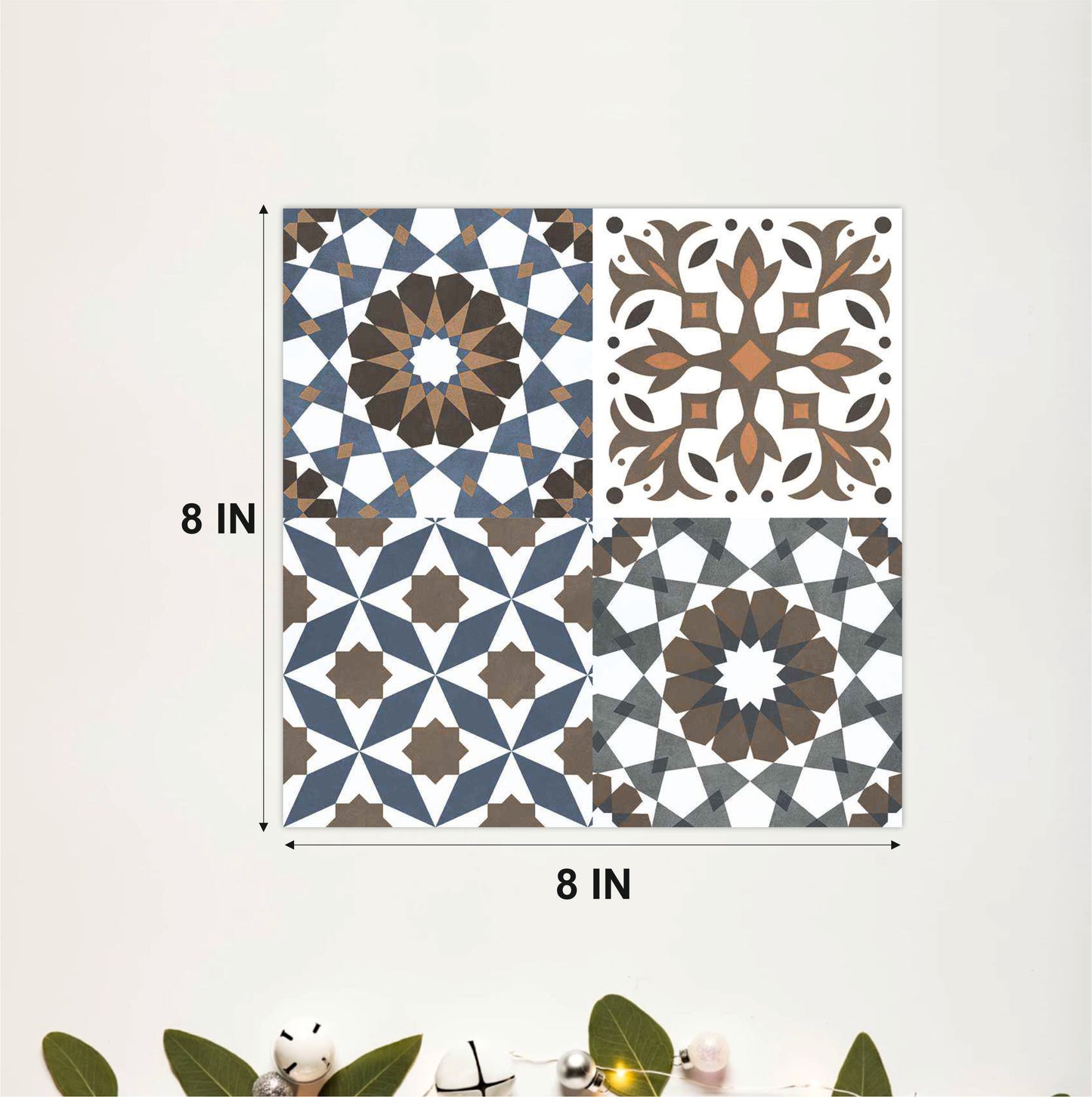 Mediterranean Geometric Patchwork Tile Sticker