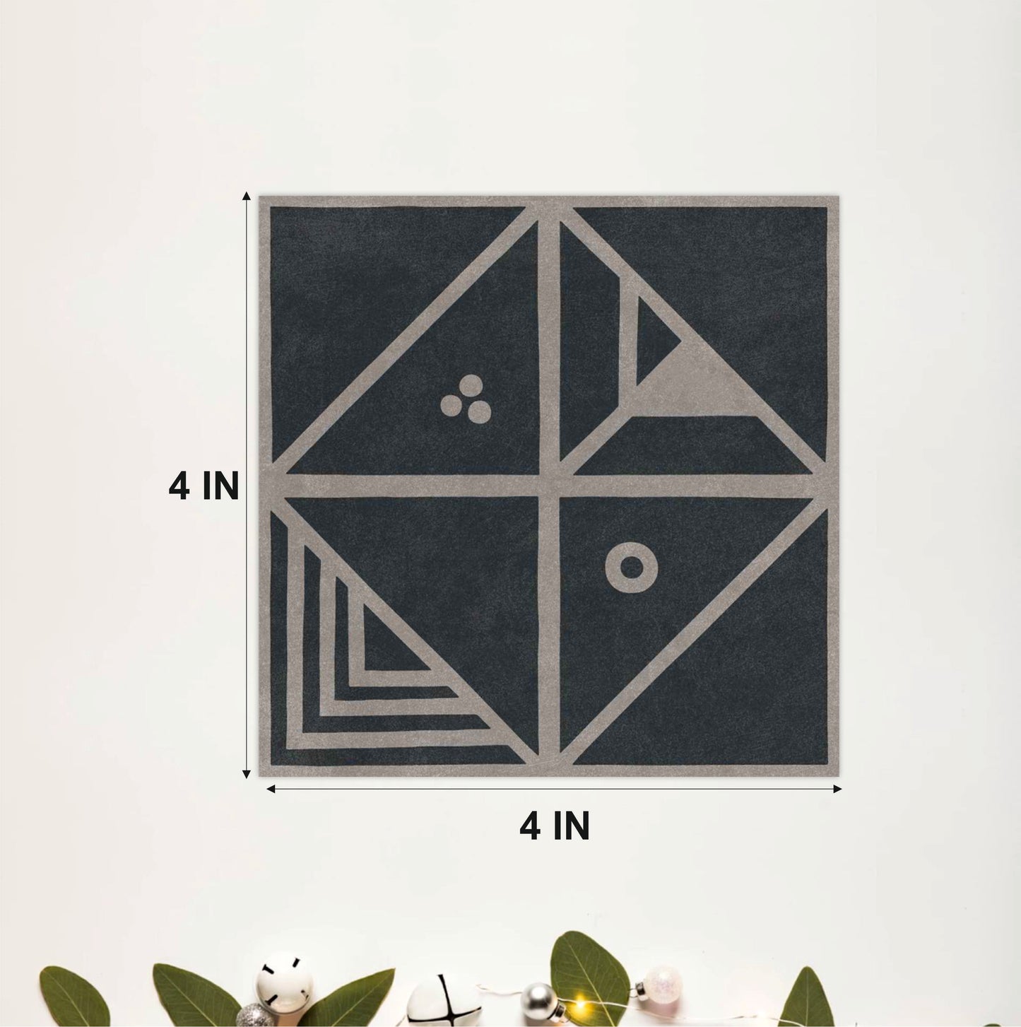 Charcoal Geo Mosaic Tile Sticker