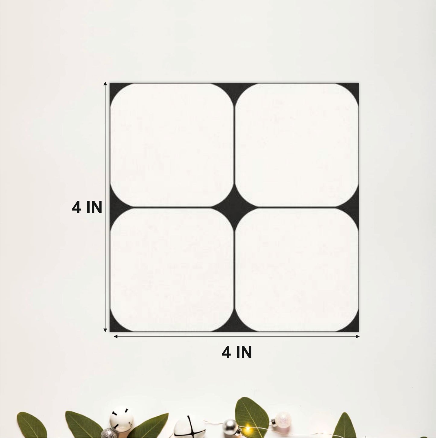 Contemporary Rounded Mosaic Tile Sticker