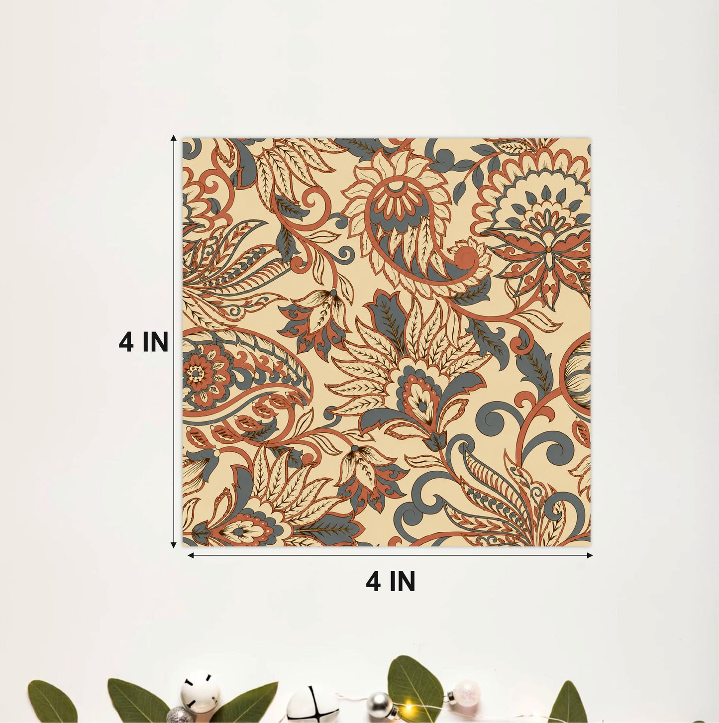 Mediterranean Floral Tile Sticker