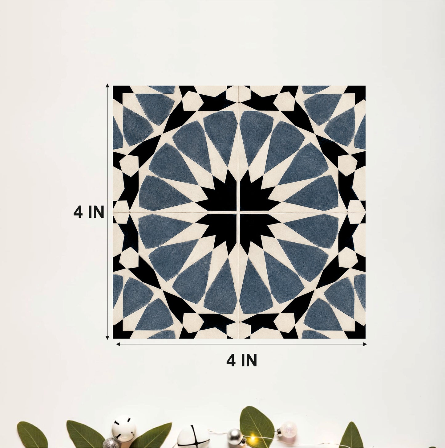 Contemporary Star Pattern Tile Sticker