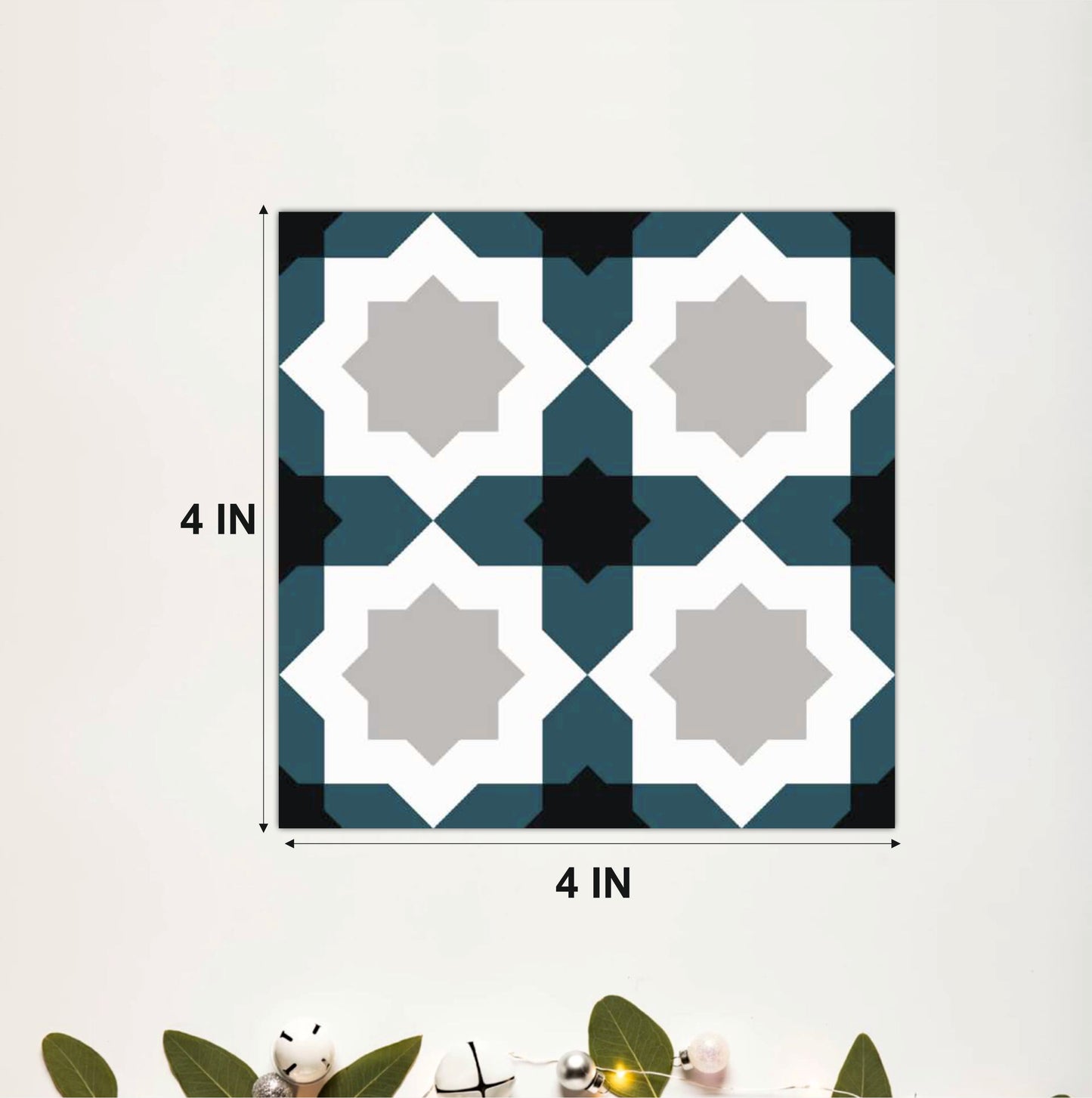 Architectural Star Pattern Tile Sticker