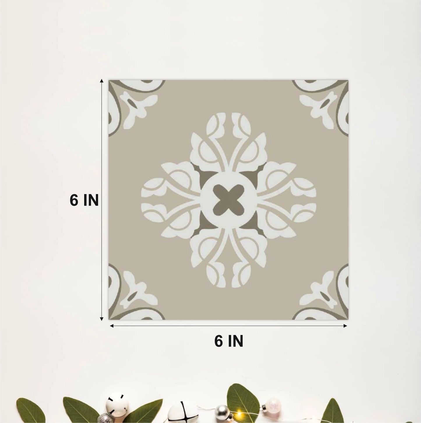 Heritage Floral Pattern Tile Sticker