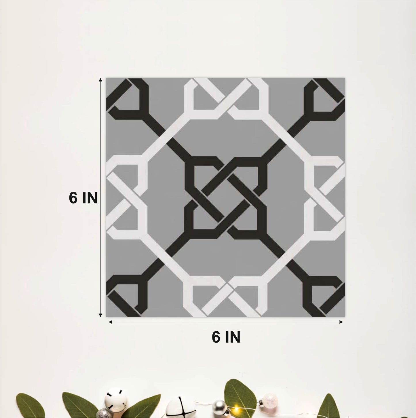 Contemporary Lattice Mosaic Tile Sticker