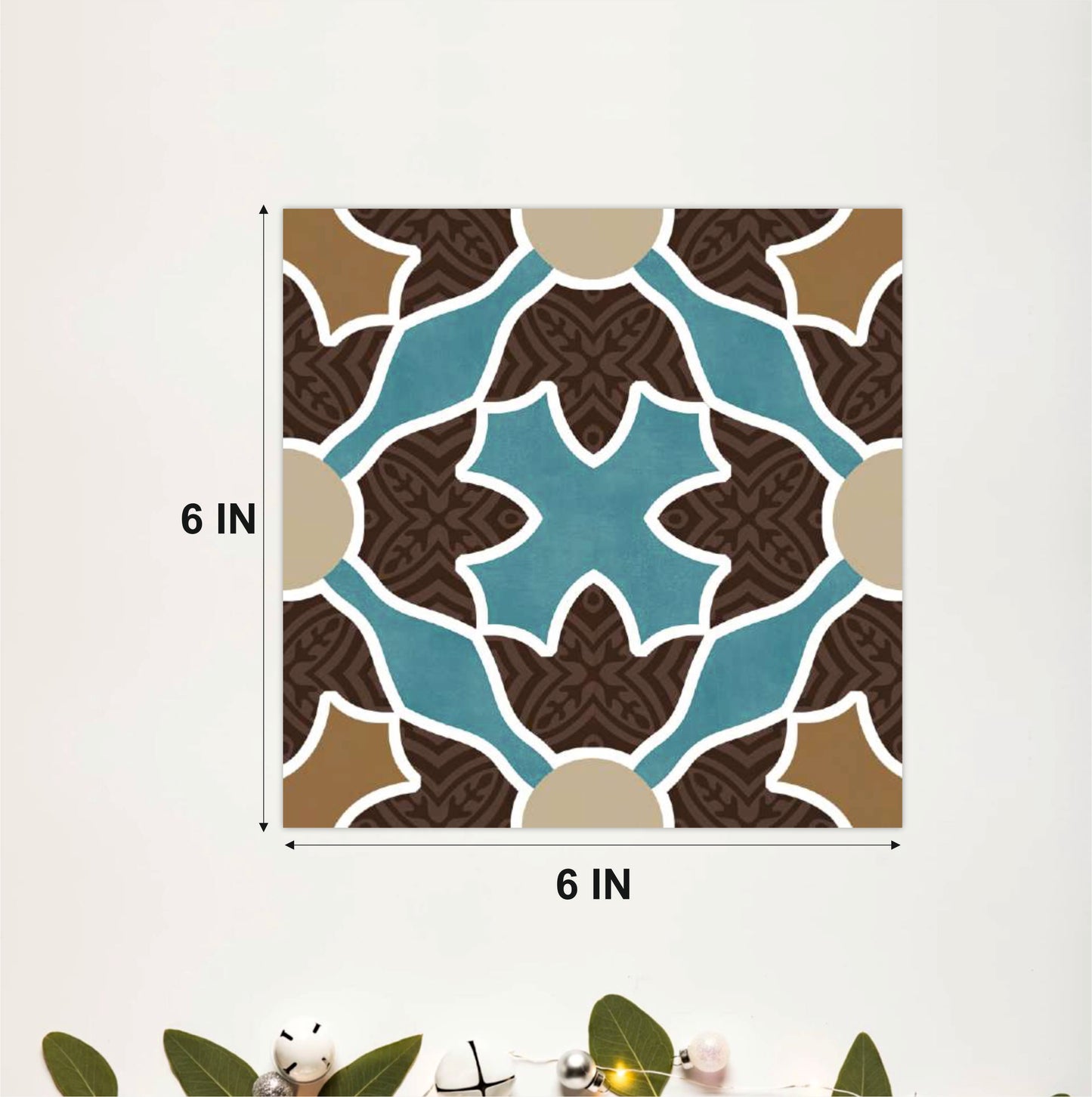 Turquoise Moroccan Geometric Tile Sticker