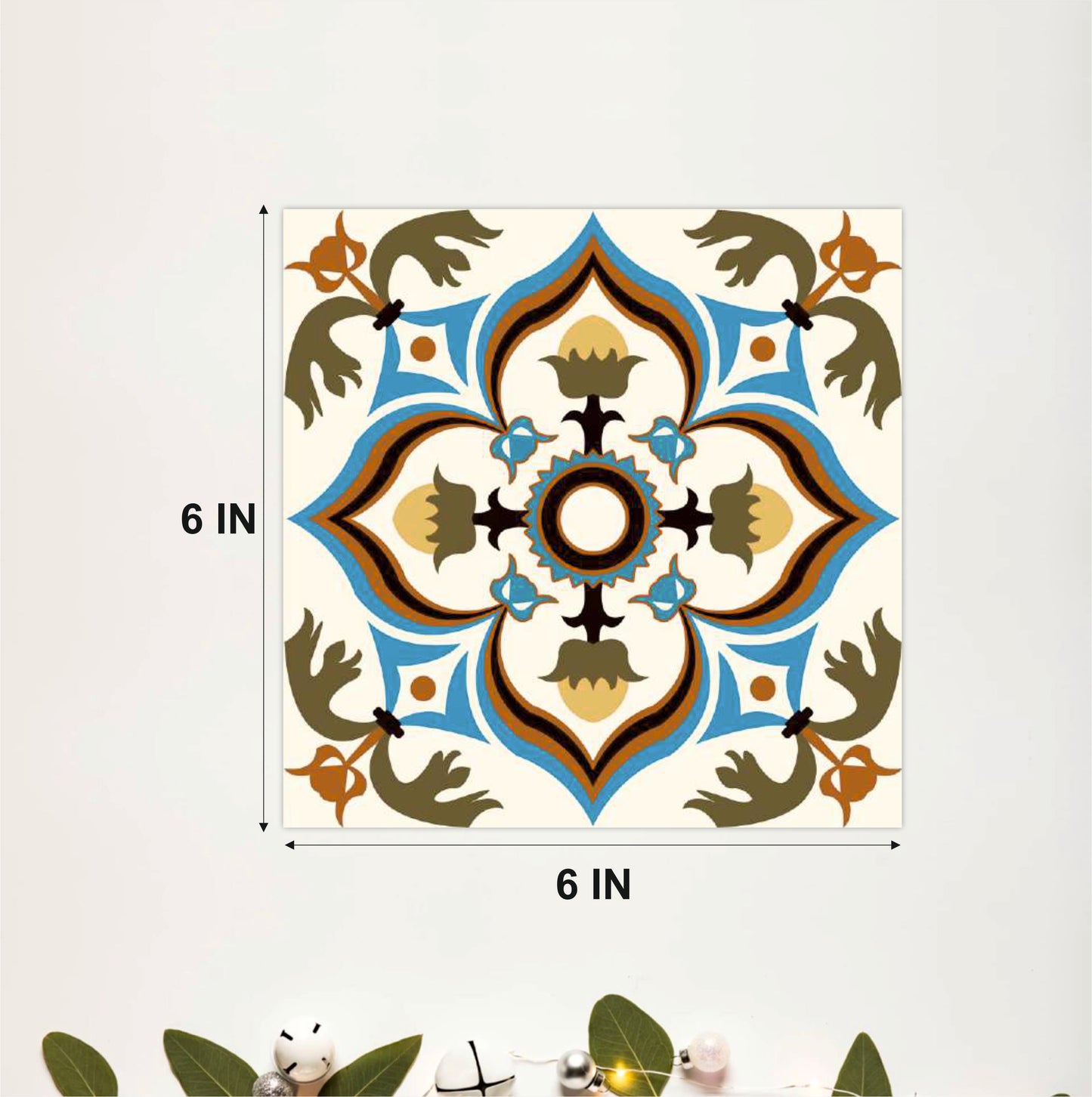 DPTS-227-Mediterranean Floral Mosaic Tile Sticke