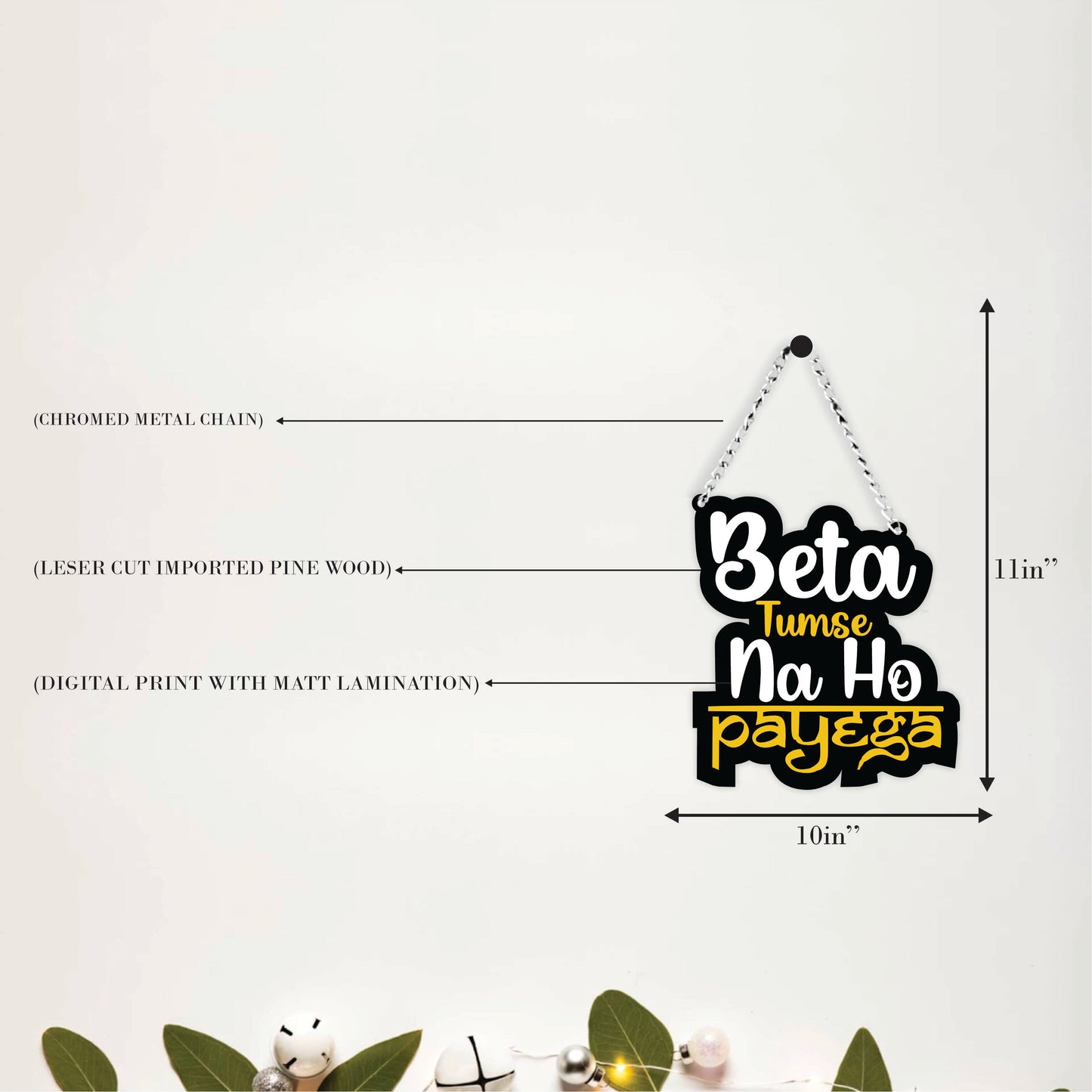 Beta Tumse Na Ho Payega Wall Hanging