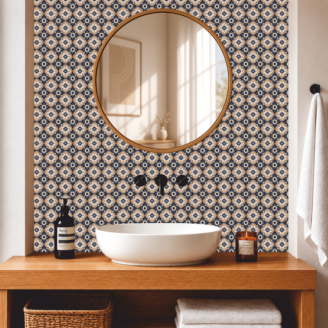 Royal Quatrefoil Tile Sticker