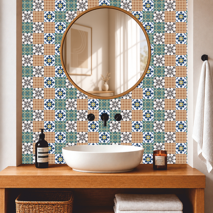 Mediterranean Patchwork Tile Sticker