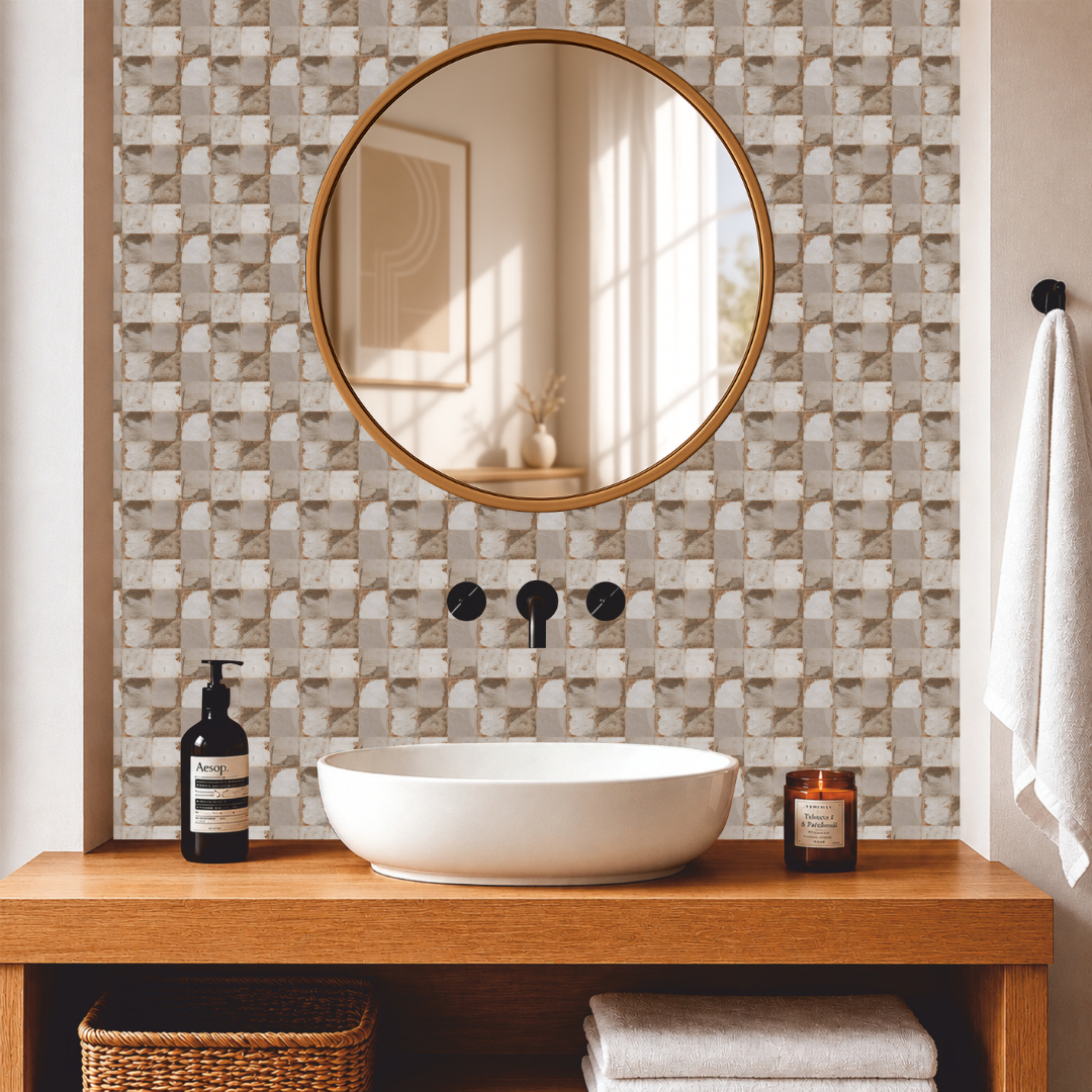 Sandstone Stone Mosaic Tile Sticker