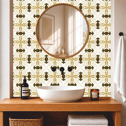 Sage & Sand Floral Tile Sticker