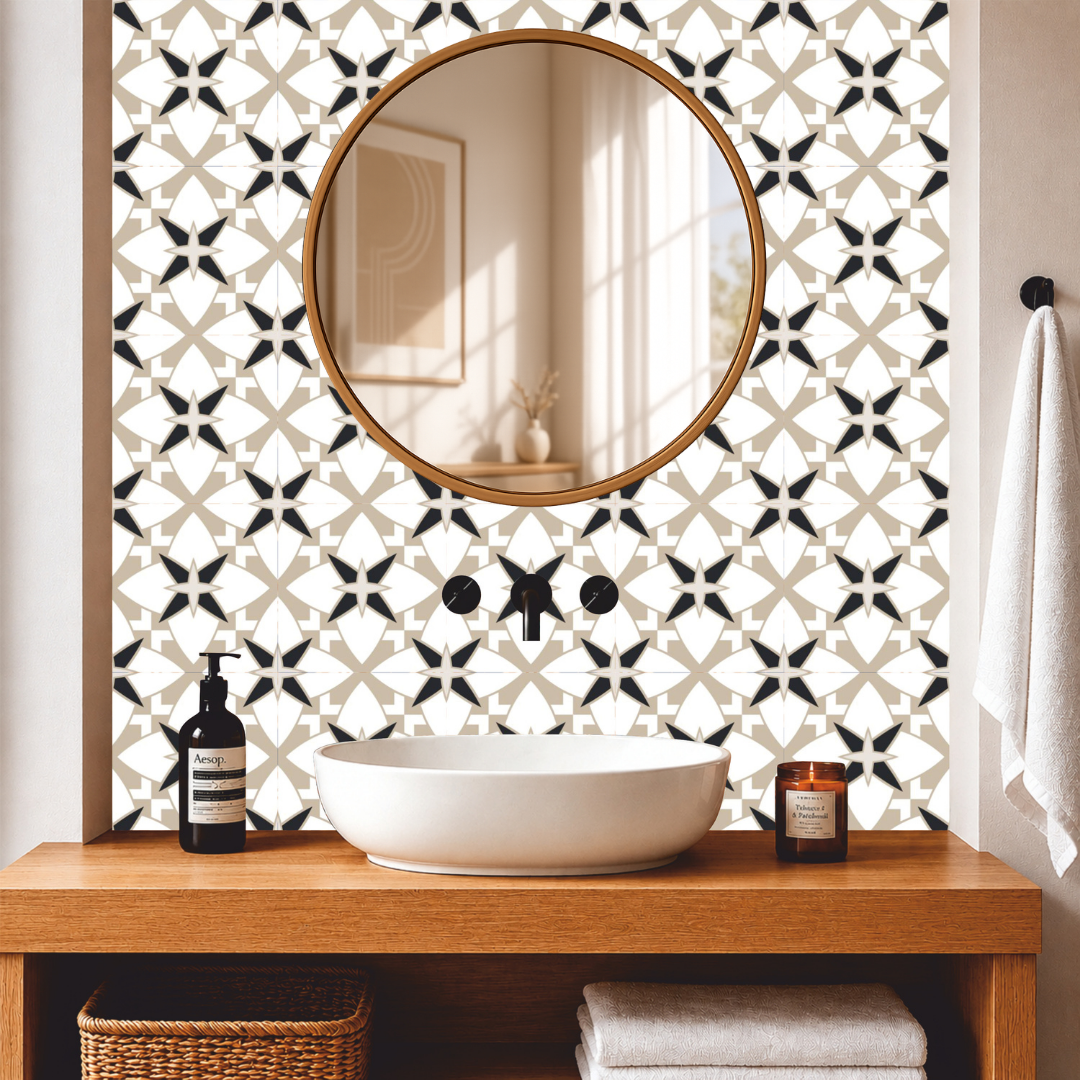 Moroccan Star Medallion Tile Sticker