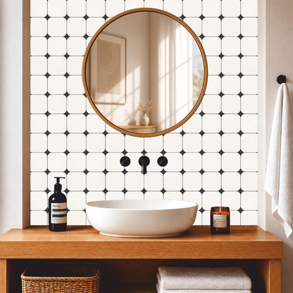 Contemporary Rounded Mosaic Tile Sticker
