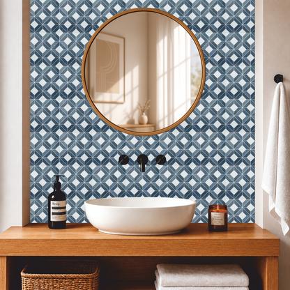 Contemporary Diamond Grid Tile Sticker