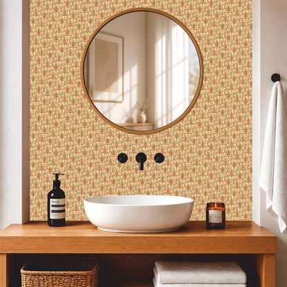 Traditional Indian Floral Tile Sticker