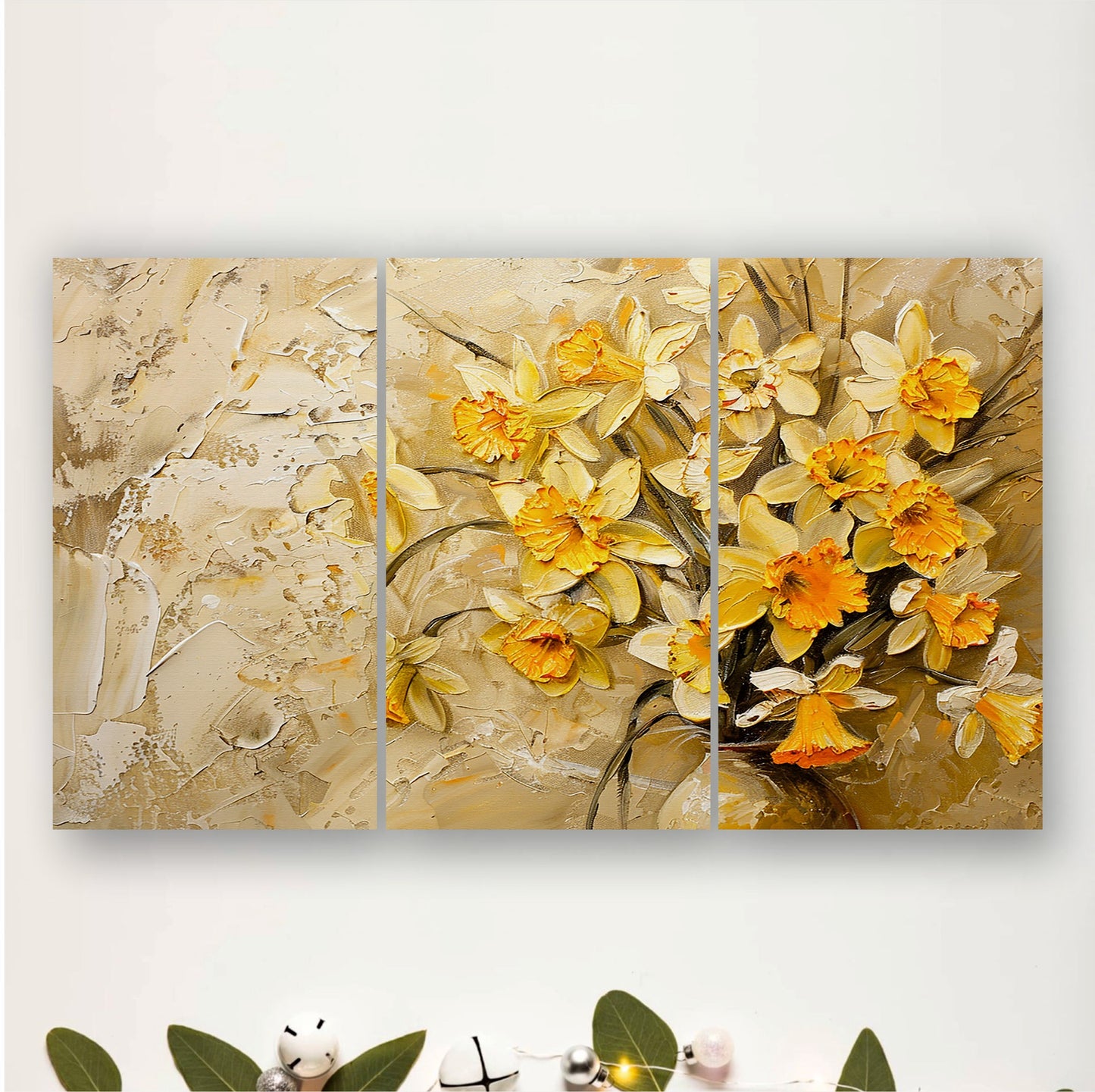 Yellow Daffodil Bouquet Wall Decor