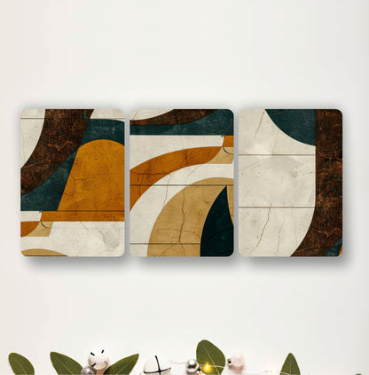 Mid-Century Geometric Wall Art