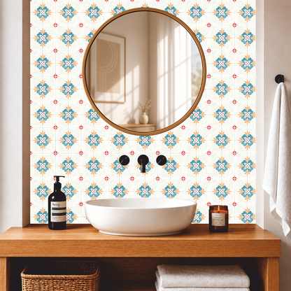 Spanish Blossom Tile Sticker
