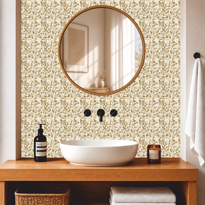 Natural Timber Pattern Tile Sticker