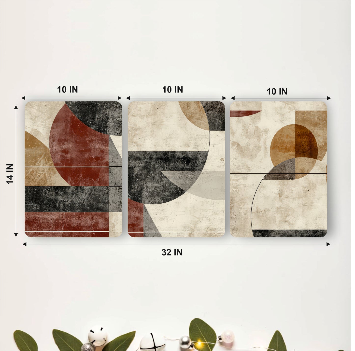 Retro Geometric Abstract Wall Art