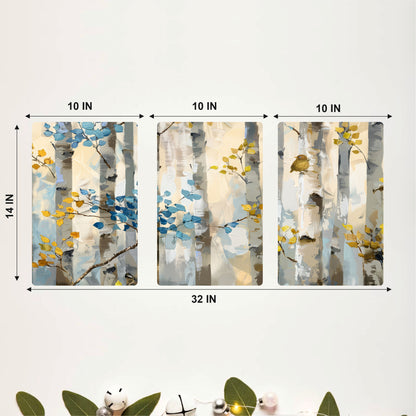 Birch Tree Woodland Wall Art