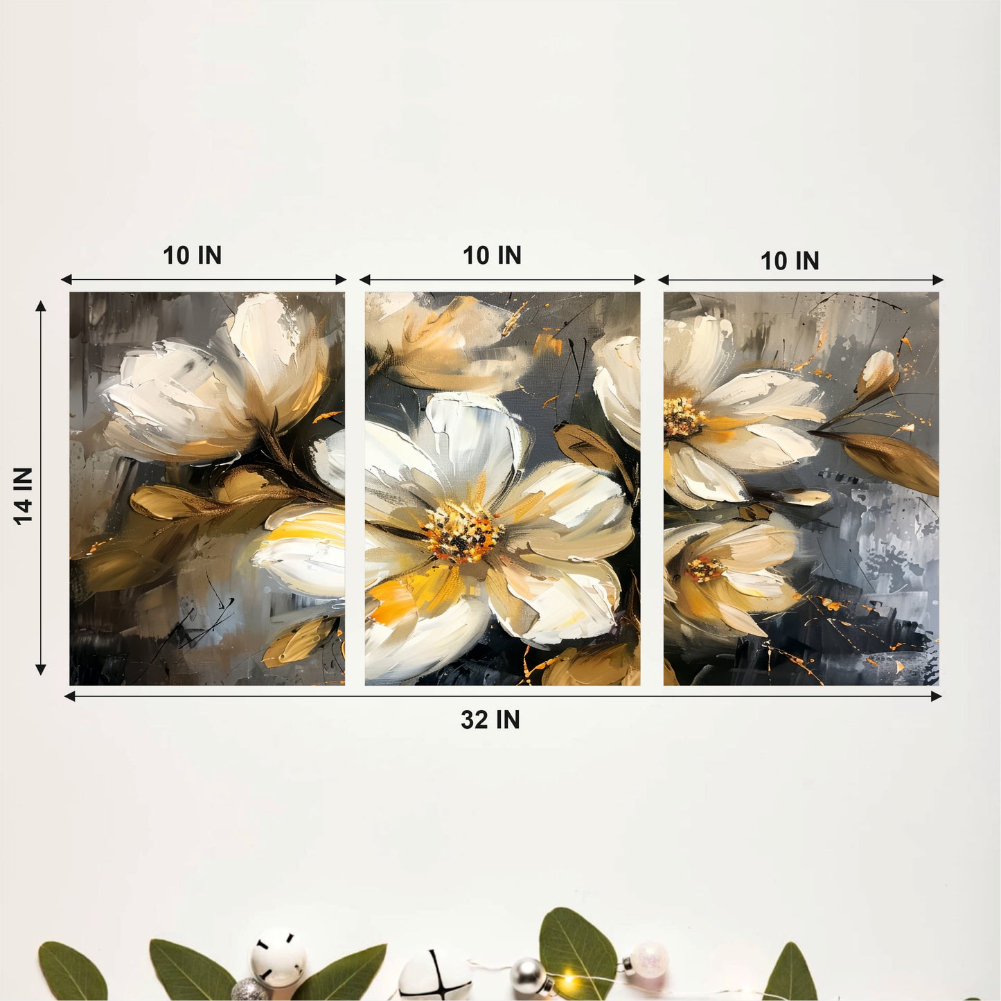 Luxury White Blossom Wall Hanging