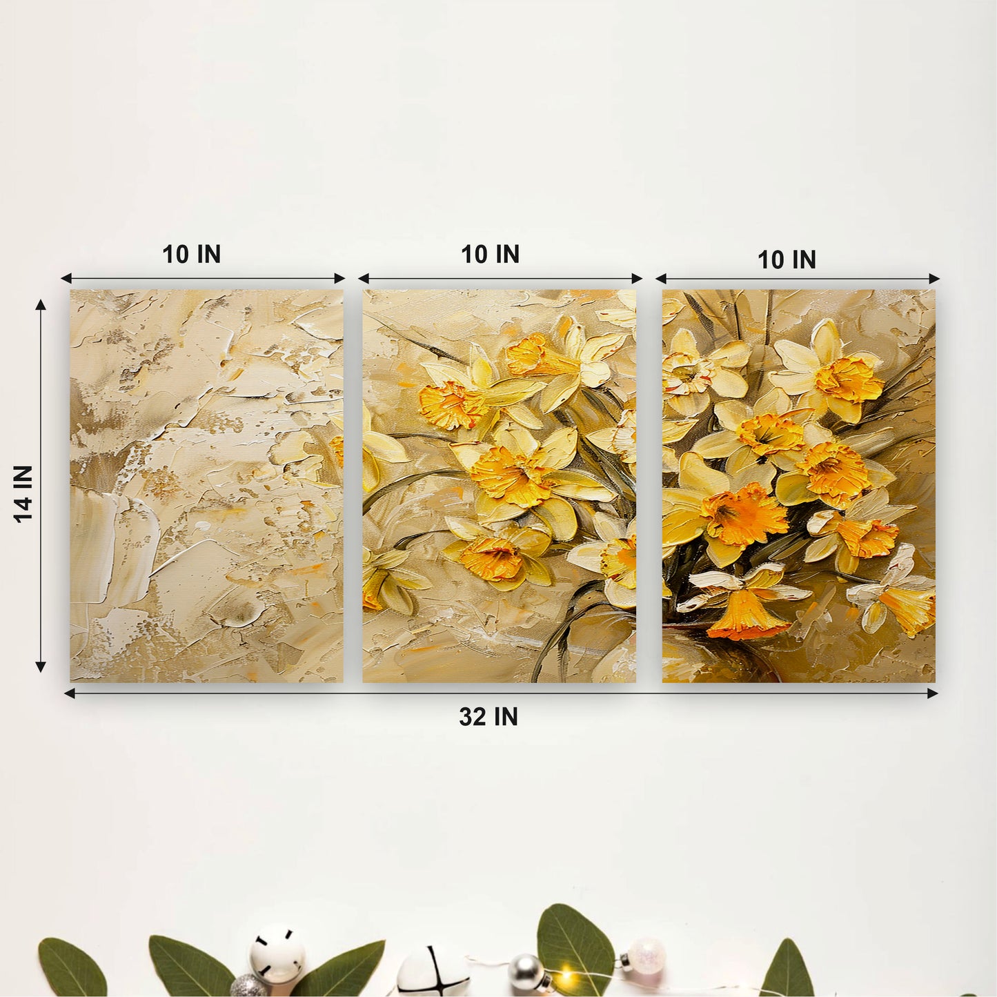 Yellow Daffodil Bouquet Wall Decor