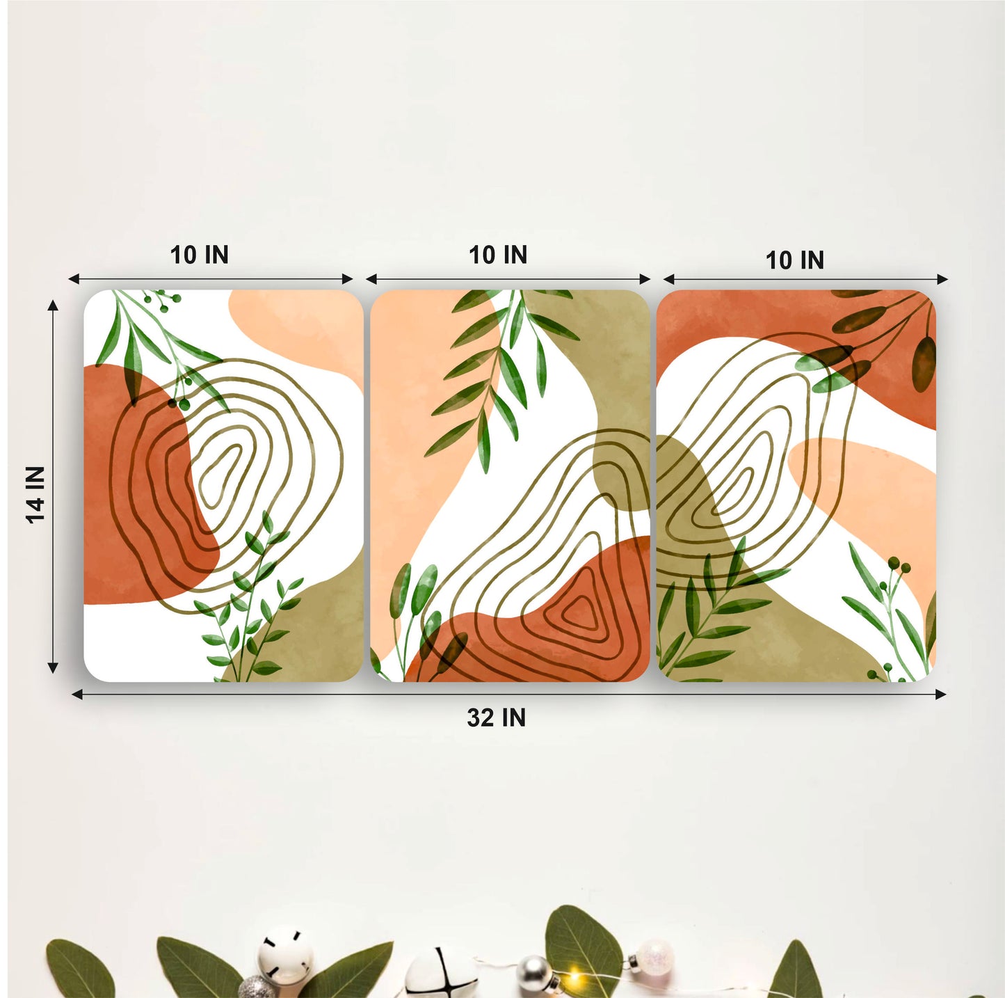 Organic Contour Botanical Wall Hanging