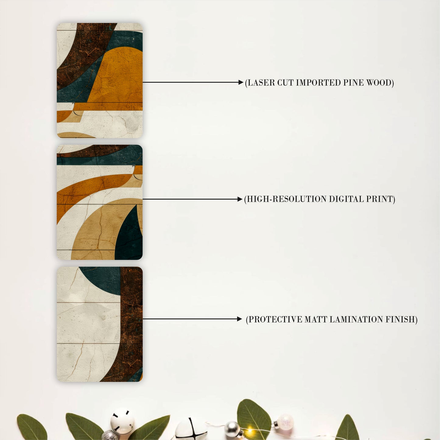 Mid-Century Geometric Wall Art