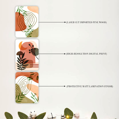 Organic Contour Botanical Wall Hanging