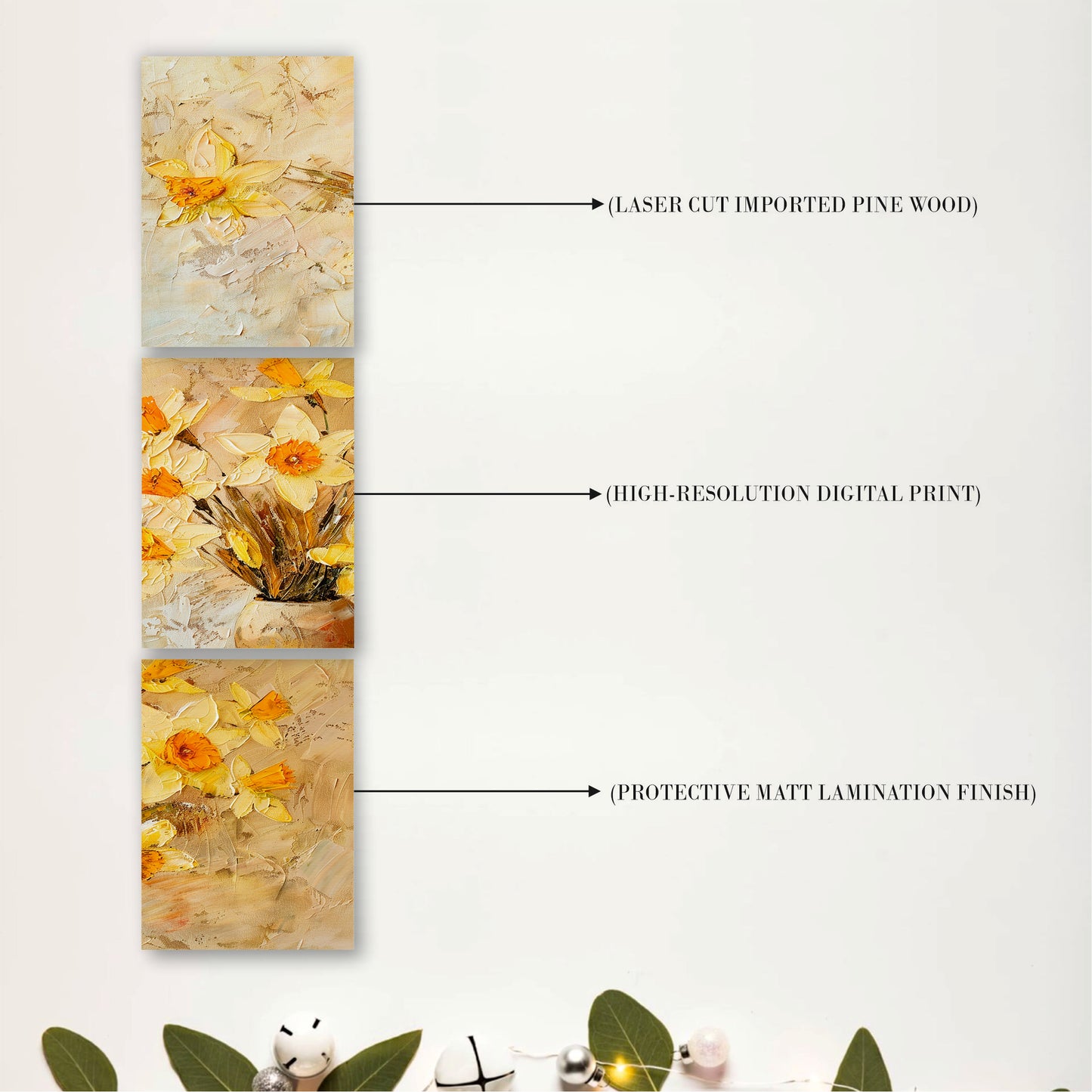 Spring Daffodil Floral Wall Art