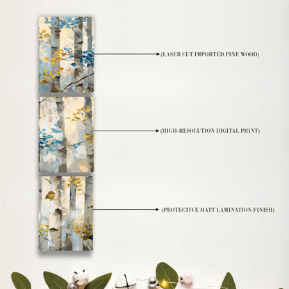 Birch Tree Woodland Wall Art