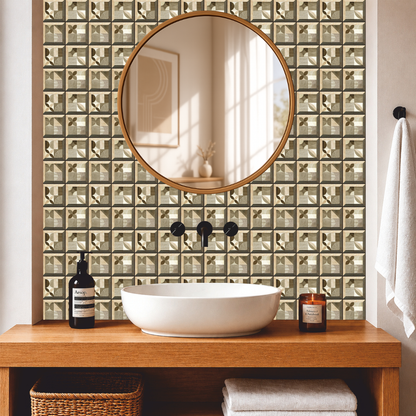 Bauhaus Geometry Tile Sticker