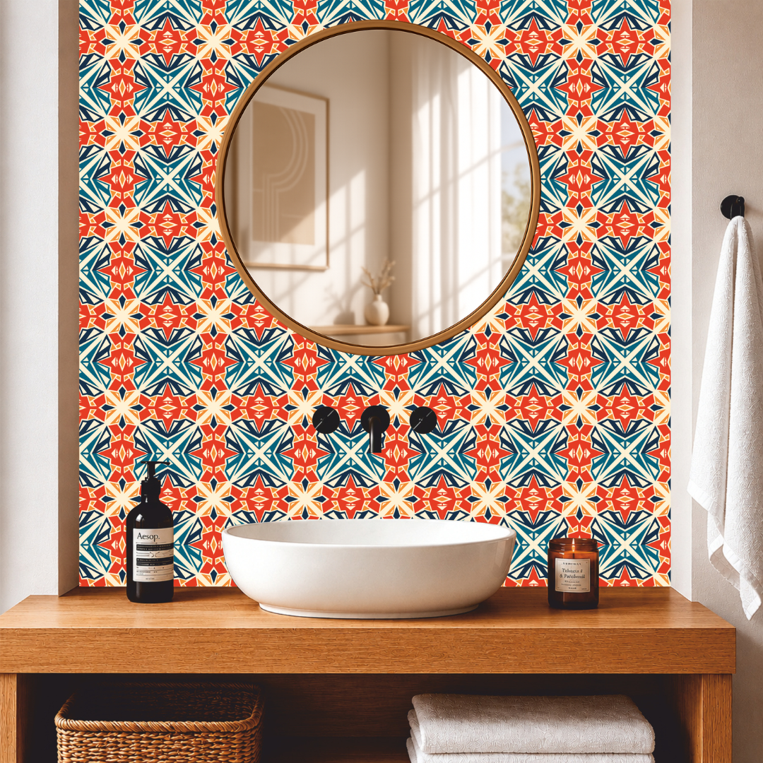 Cubist Mosaic Tile Sticker