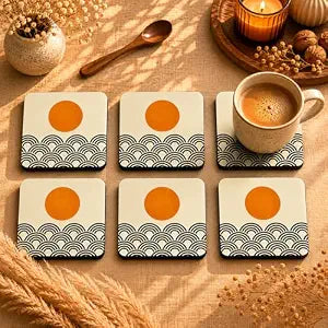 Zen Sun Coasters Pack of 6