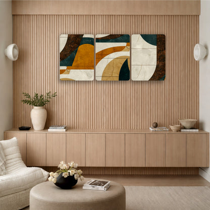 Mid-Century Geometric Wall Art